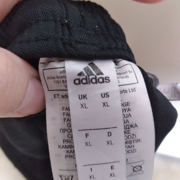 Adidas Men's Black Climalite Breathable Athletic Drawstring Waist Shorts XL - Picture 8 of 10